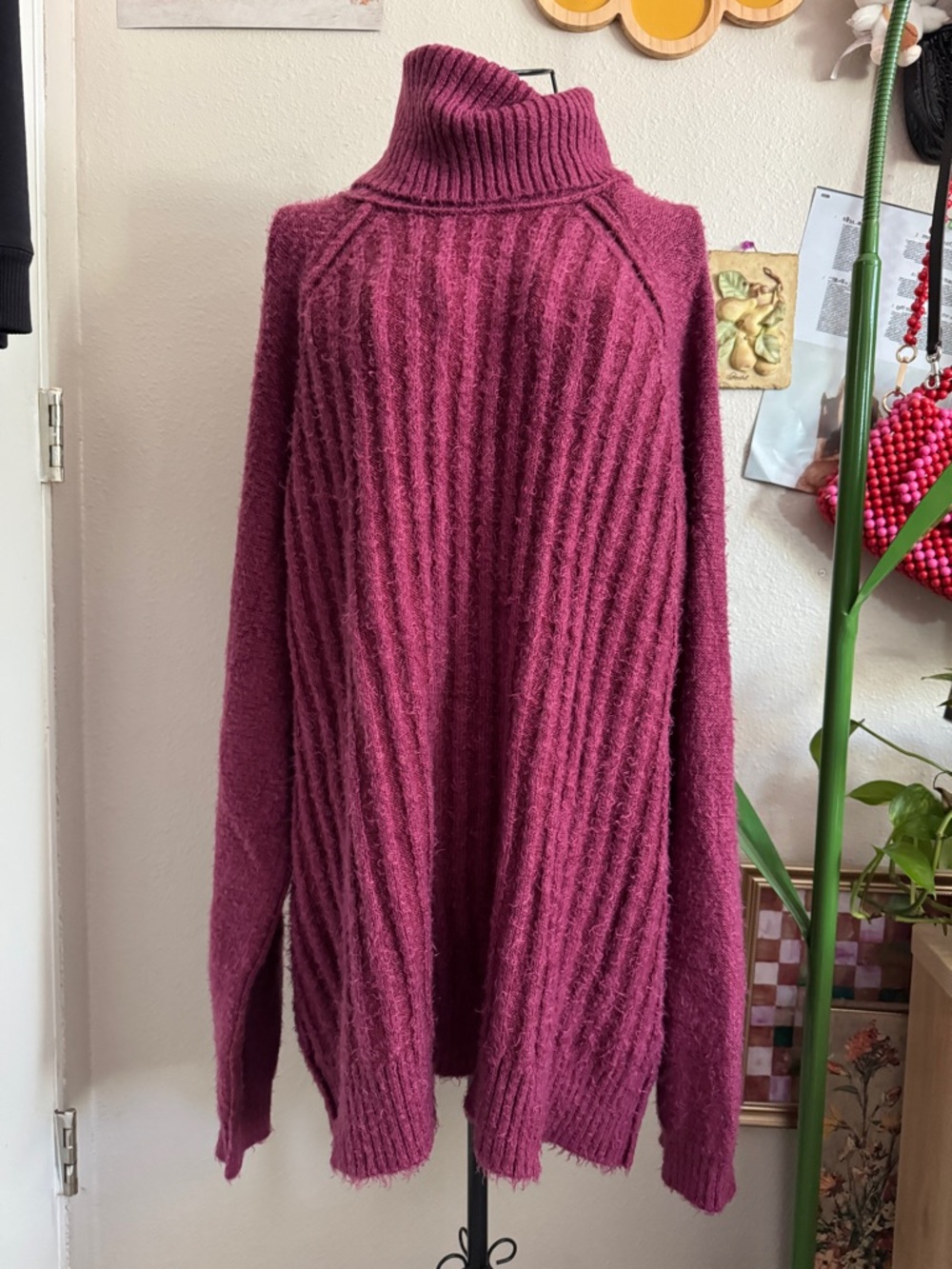 Free People Big City Oversized Chunky Knit Sweater M